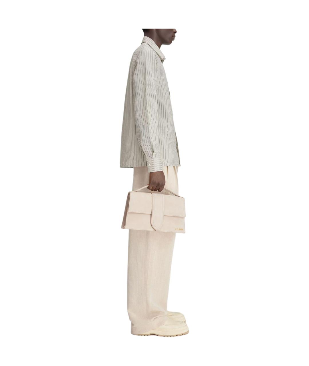 JACQUEMUS Бежевая классическая рубашка, фото 5