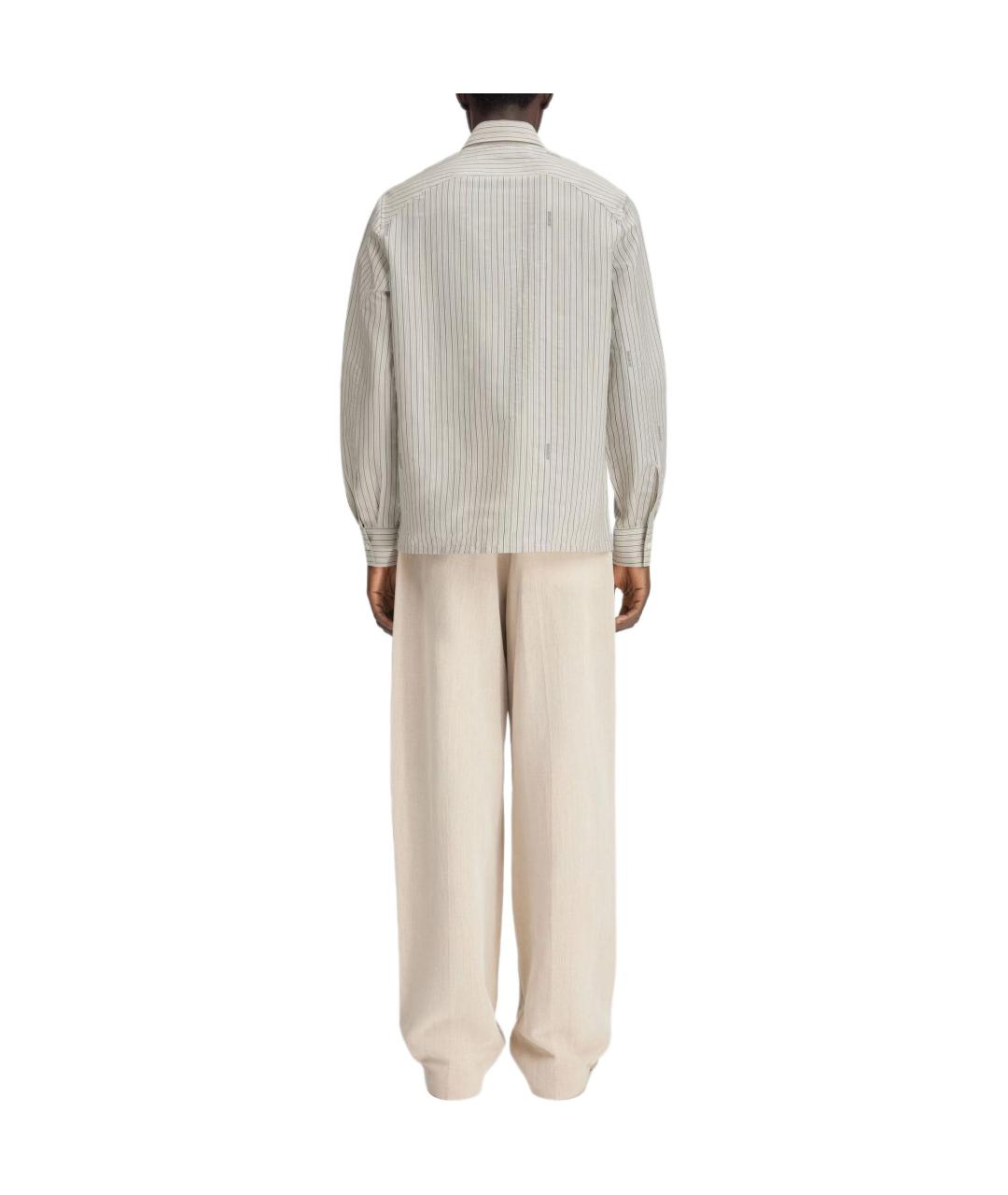 JACQUEMUS Бежевая классическая рубашка, фото 4