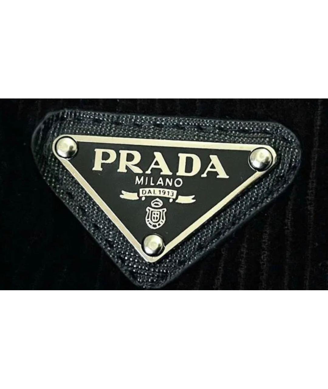 PRADA Темно-синяя полиамидовая куртка, фото 4