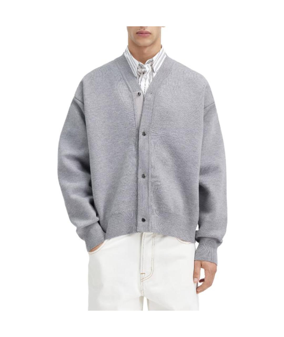JACQUEMUS Серый кардиган, фото 5