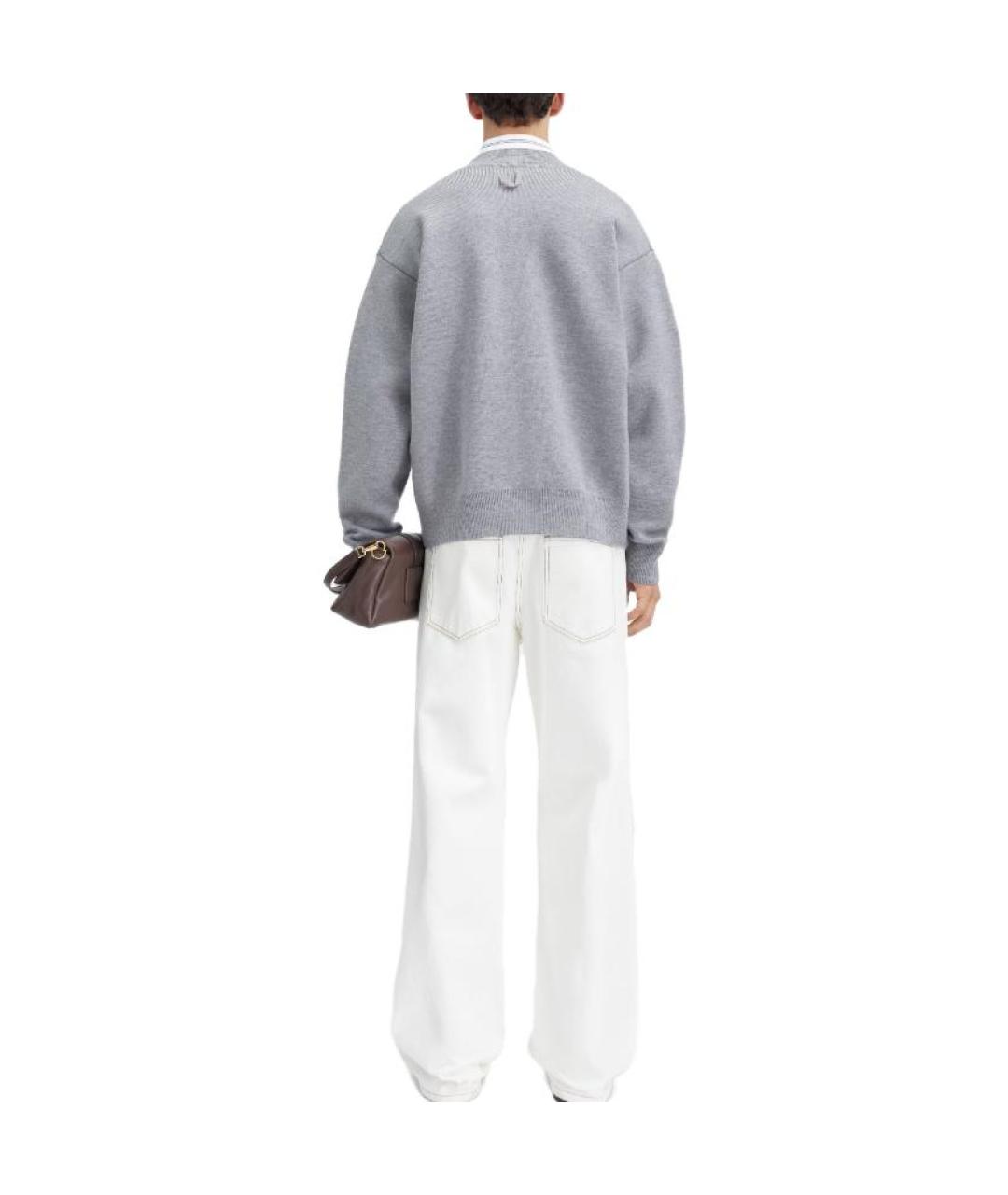 JACQUEMUS Серый кардиган, фото 3