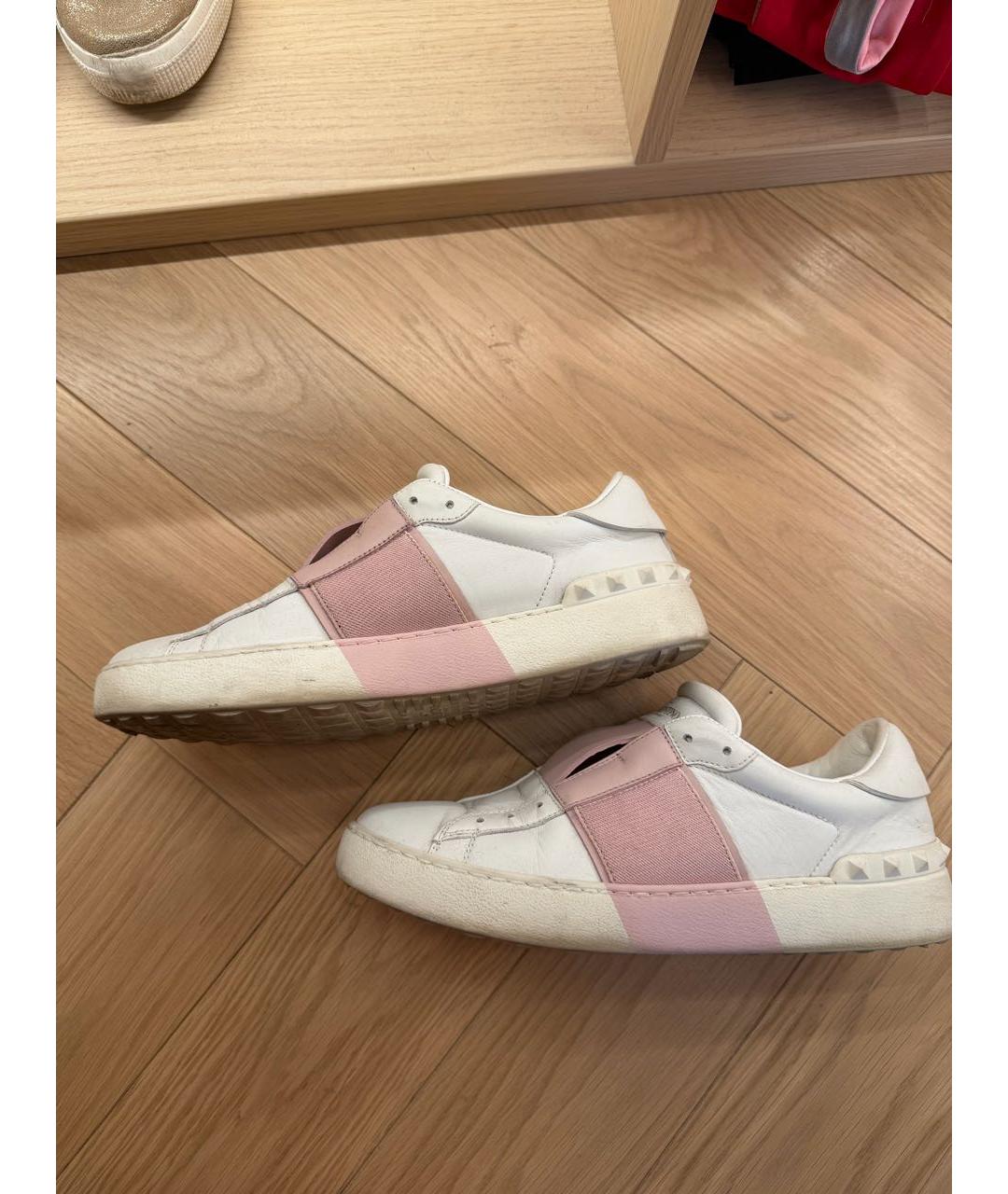 VALENTINO Белые кожаные кеды, фото 4