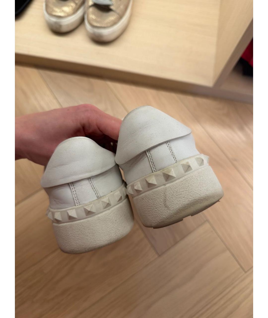 VALENTINO Белые кожаные кеды, фото 3