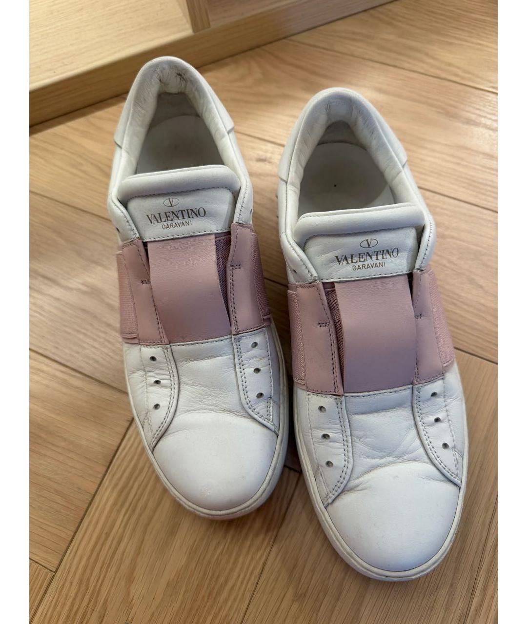 VALENTINO Белые кожаные кеды, фото 2