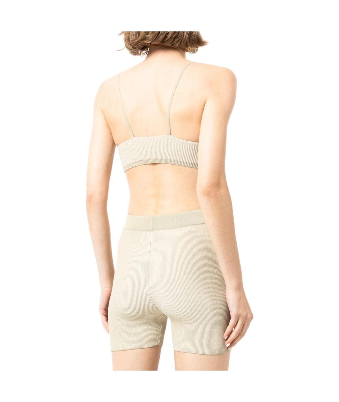 JACQUEMUS Бежевые спортивные брюки и шорты, фото 4