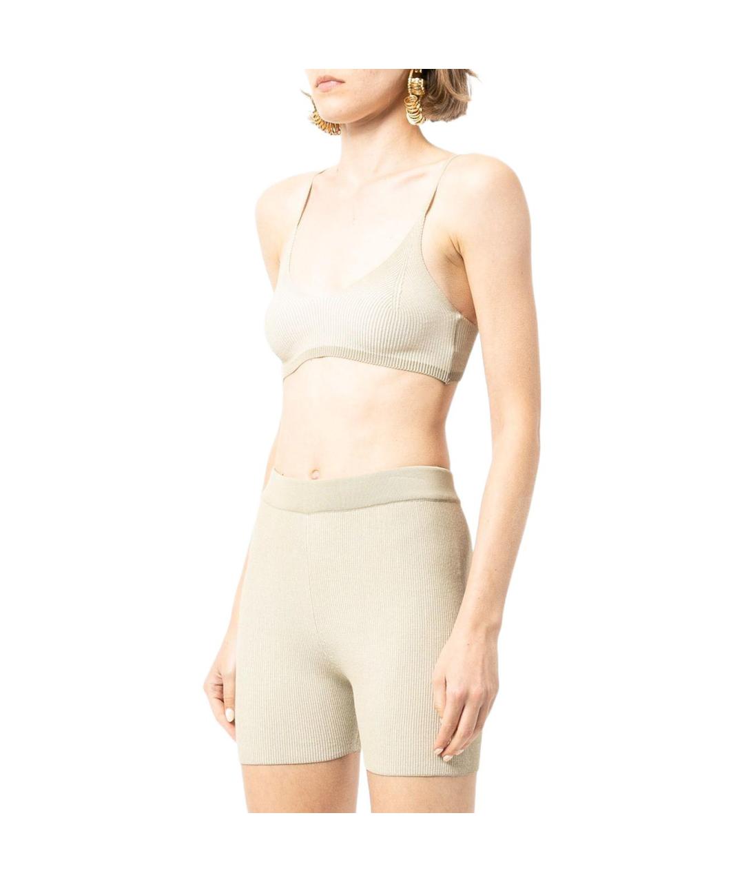 JACQUEMUS Бежевые спортивные брюки и шорты, фото 2