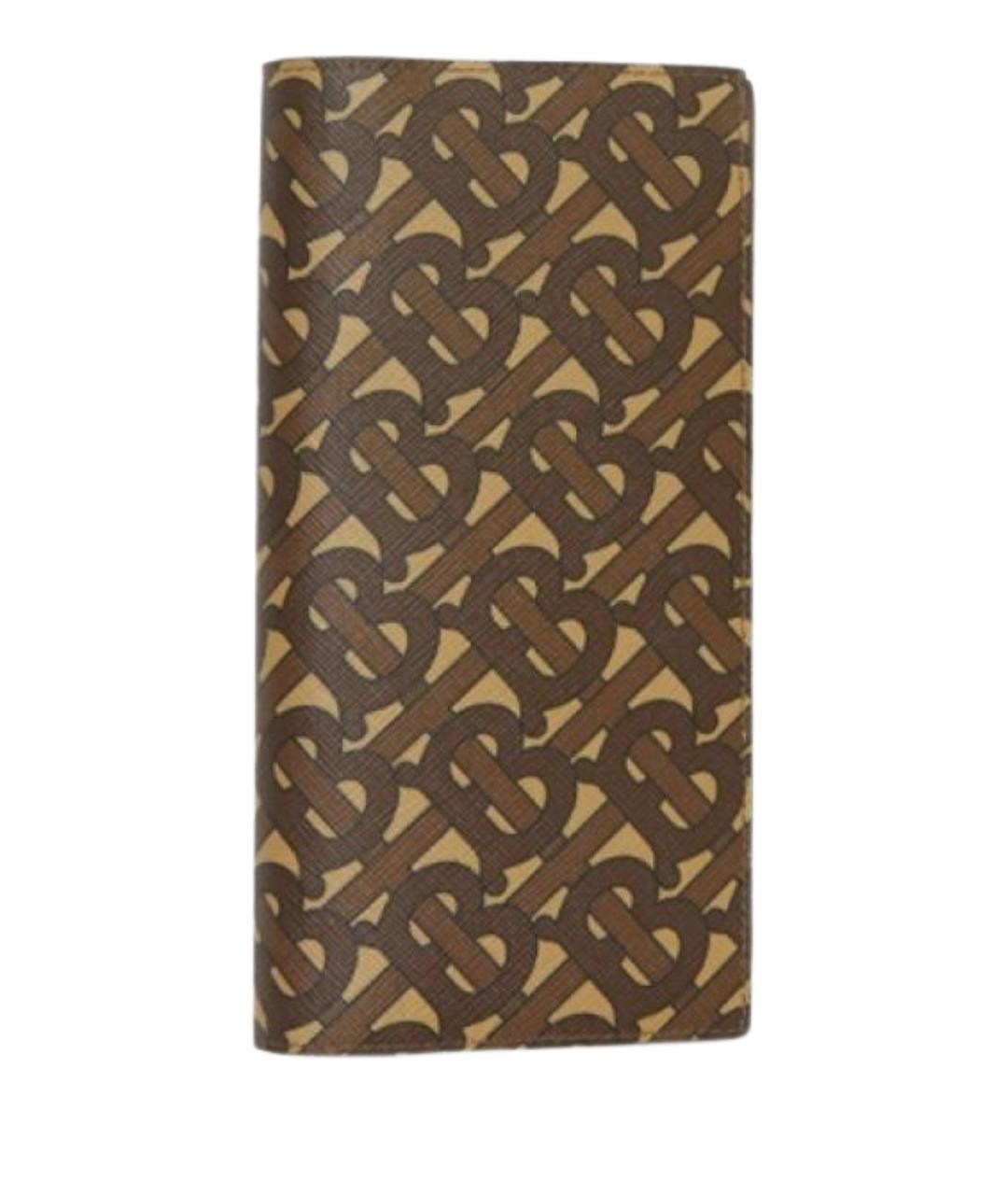 BURBERRY Коричневый кожаный кошелек, фото 1