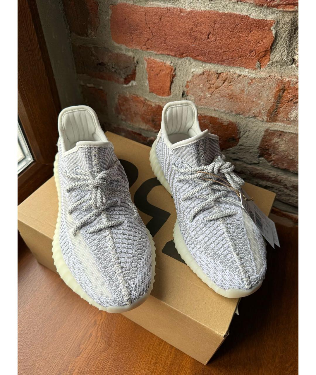 ADIDAS YEEZY Серые текстильные кроссовки, фото 7