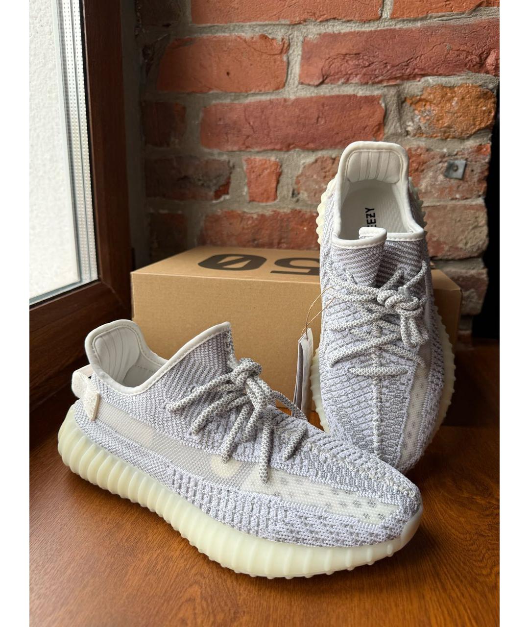 ADIDAS YEEZY Серые текстильные кроссовки, фото 2