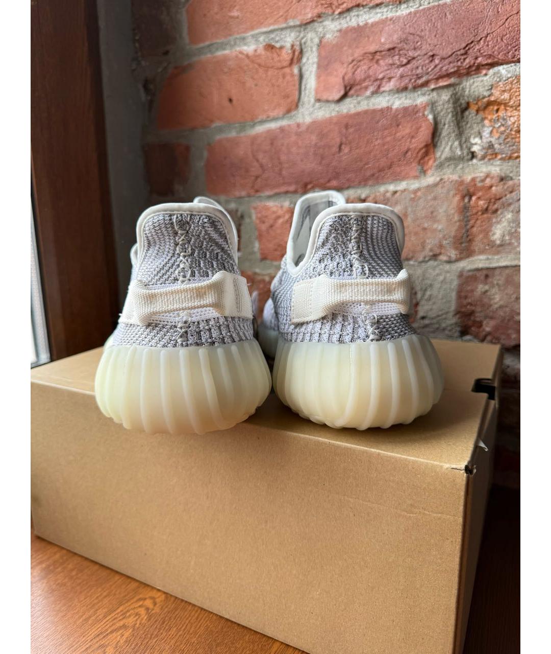 ADIDAS YEEZY Серые текстильные кроссовки, фото 4