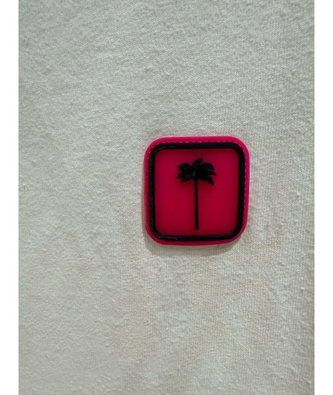 PALM ANGELS Белая хлопковая футболка, фото 4