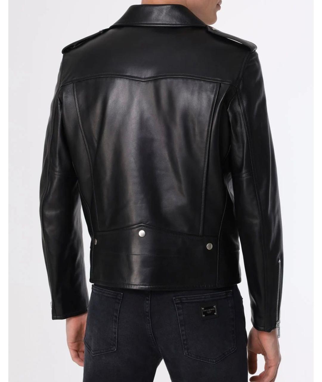 SAINT LAURENT Черная кожаная куртка, фото 6