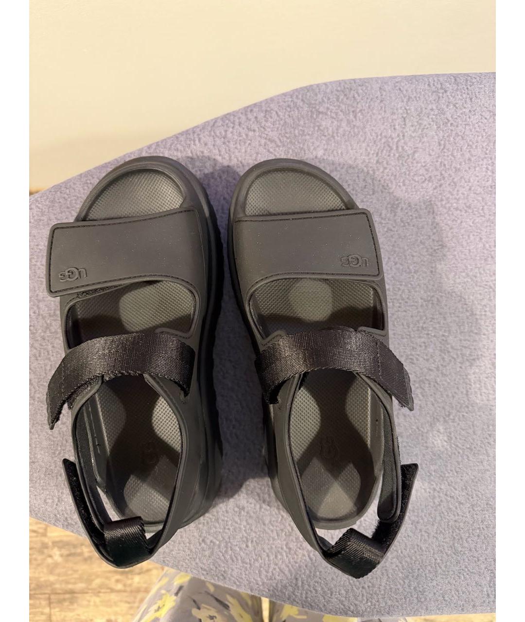 UGG AUSTRALIA Черные сандалии, фото 3