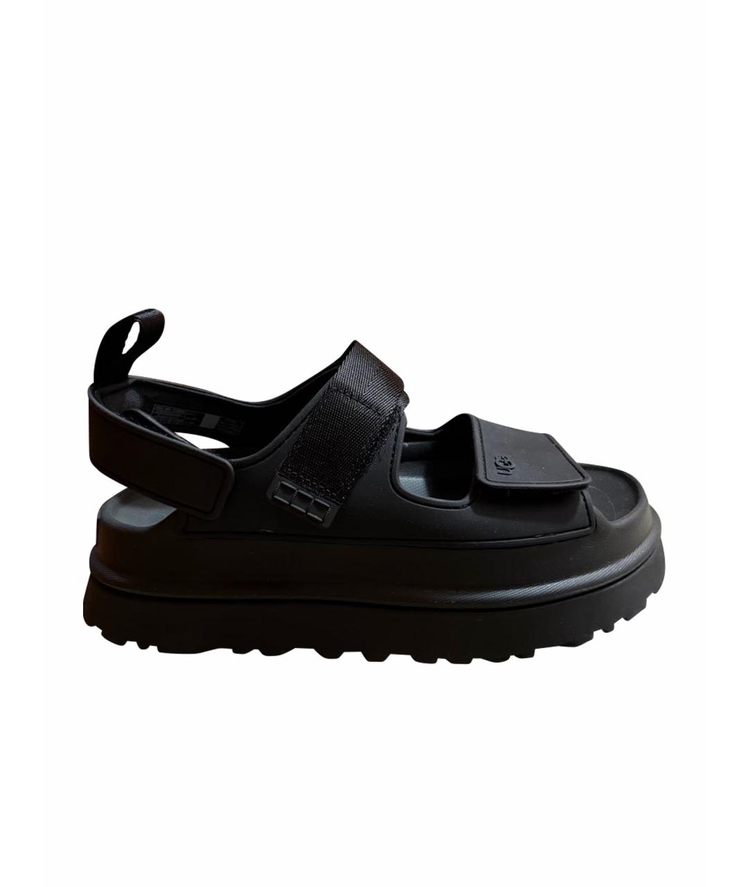 UGG AUSTRALIA Черные сандалии, фото 1