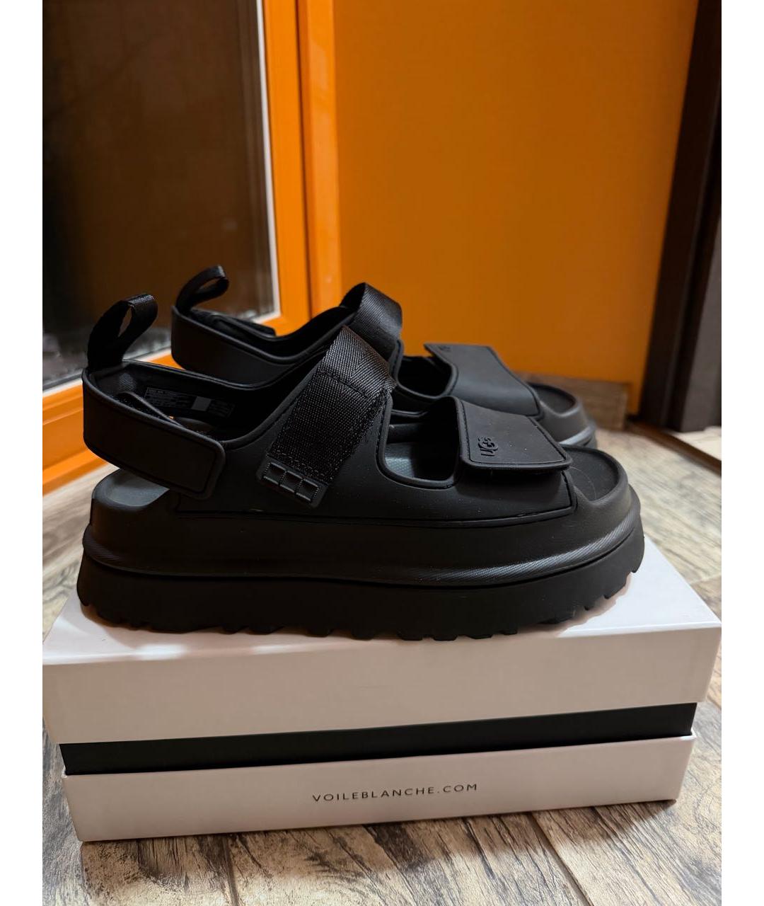 UGG AUSTRALIA Черные сандалии, фото 5