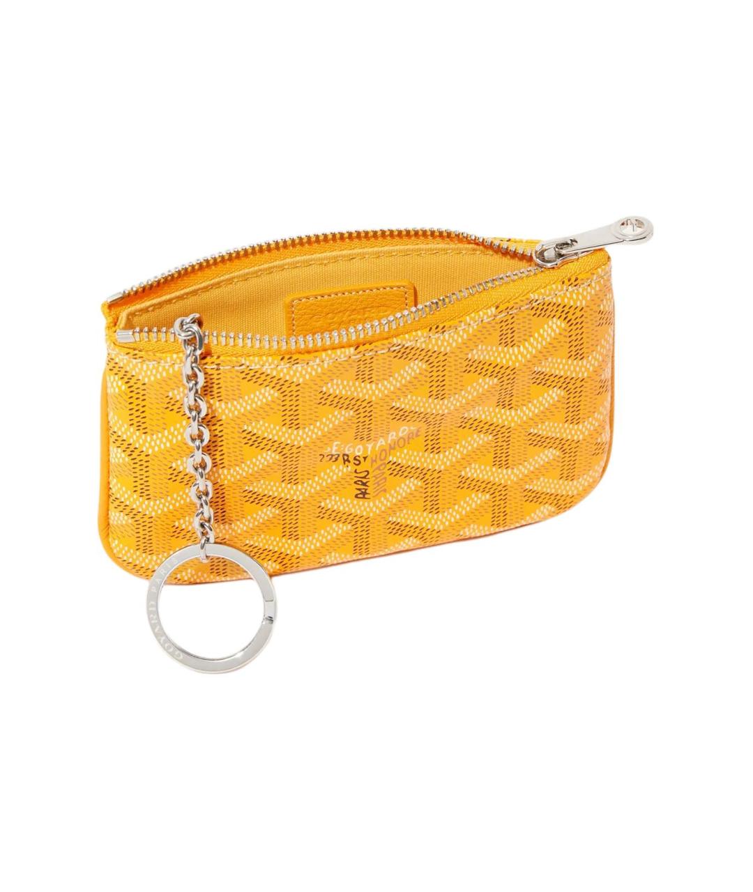 GOYARD Желтая ключница, фото 2