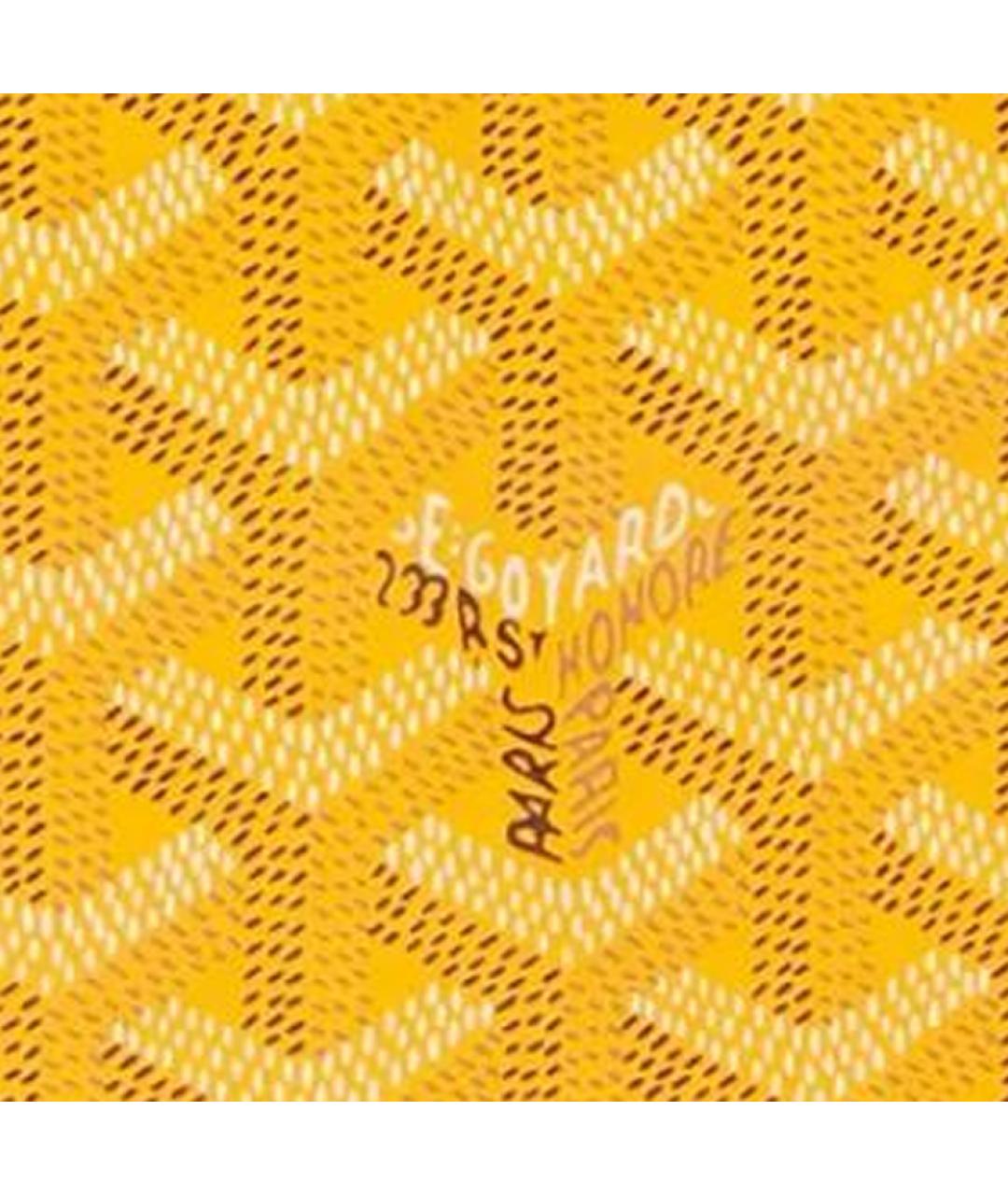 GOYARD Желтая ключница, фото 3