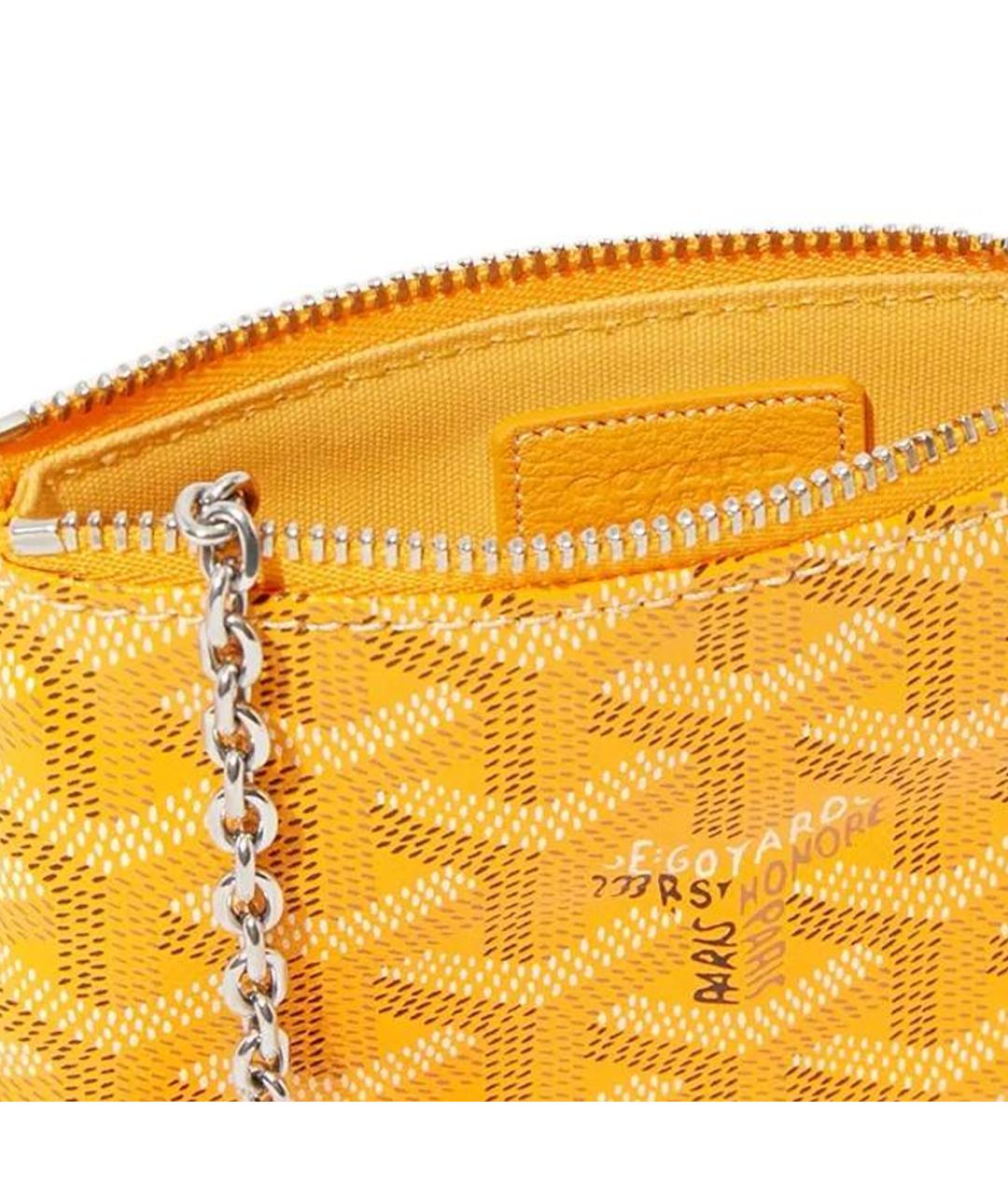 GOYARD Желтая ключница, фото 4