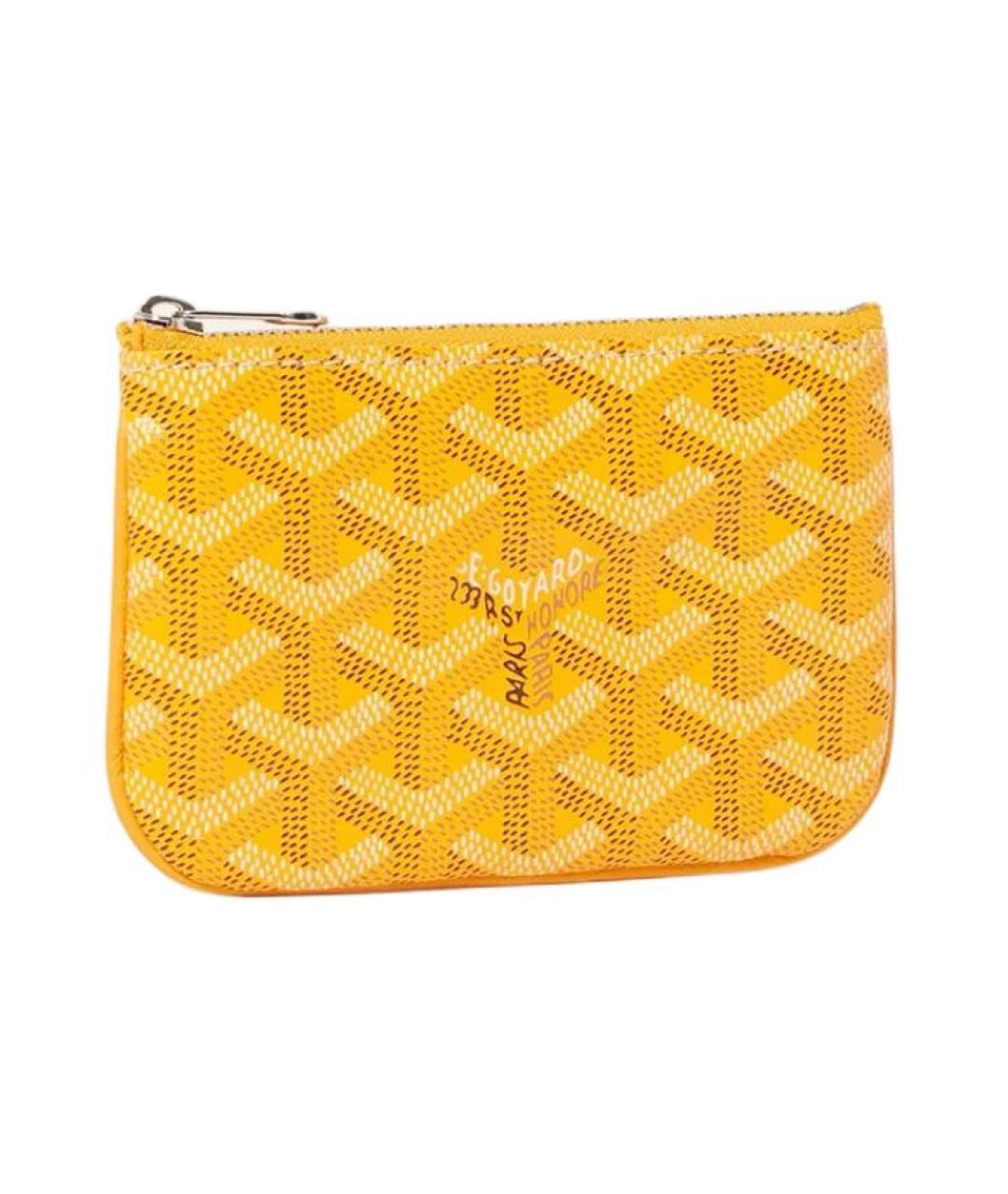 GOYARD Желтая ключница, фото 1
