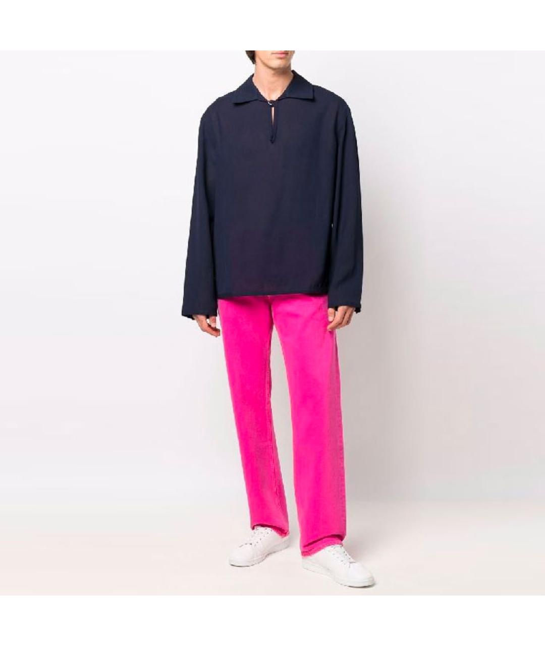 JACQUEMUS Розовые прямые джинсы, фото 2