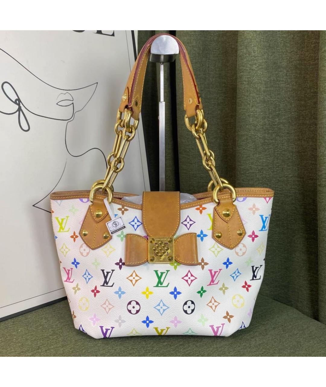 LOUIS VUITTON Белая сумка тоут, фото 8