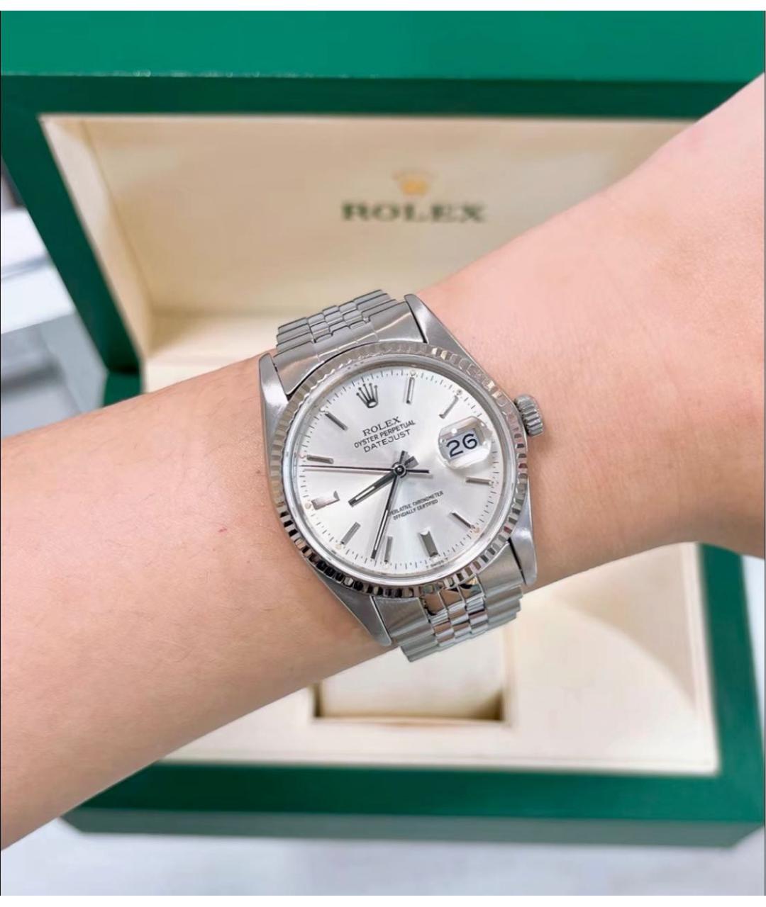 ROLEX Серебряные металлические часы, фото 2