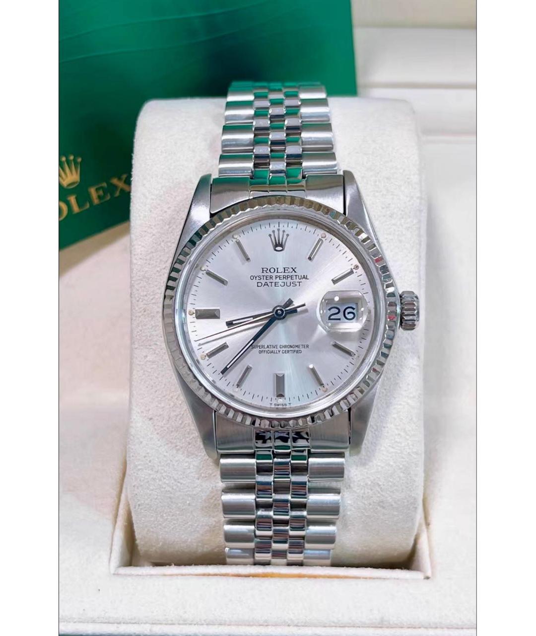 ROLEX Серебряные металлические часы, фото 3