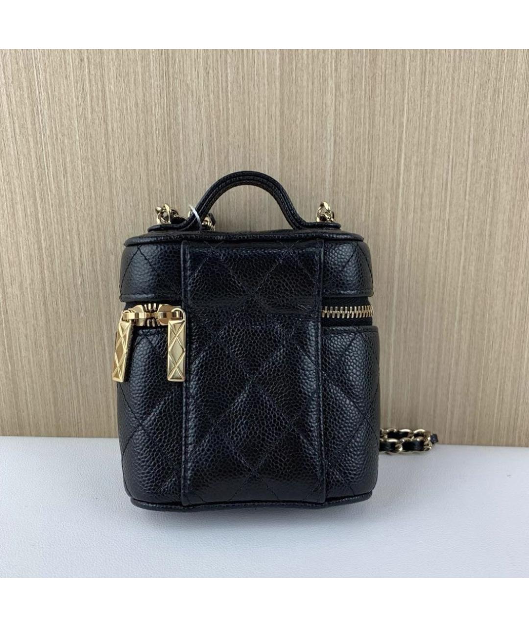 CHANEL Черная кожаная сумка через плечо, фото 4