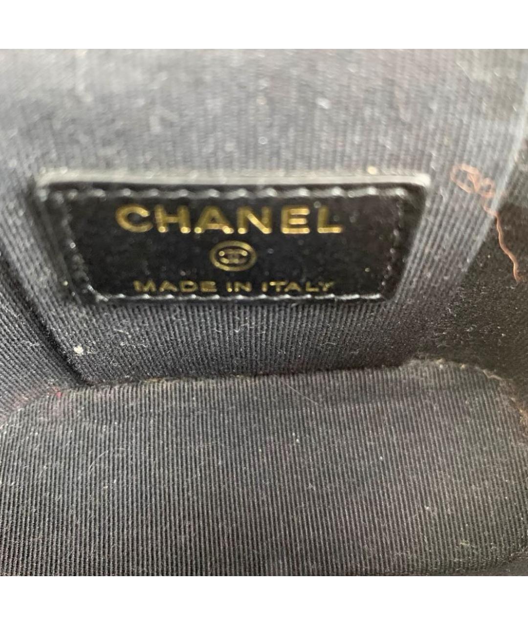 CHANEL Черная кожаная сумка через плечо, фото 8