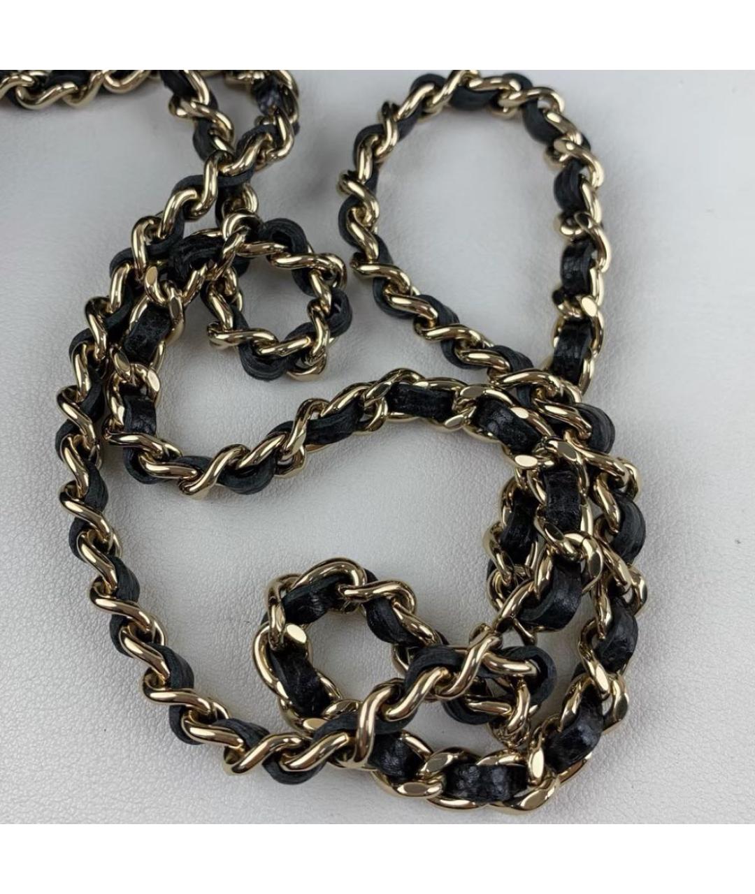 CHANEL Черная кожаная сумка через плечо, фото 6