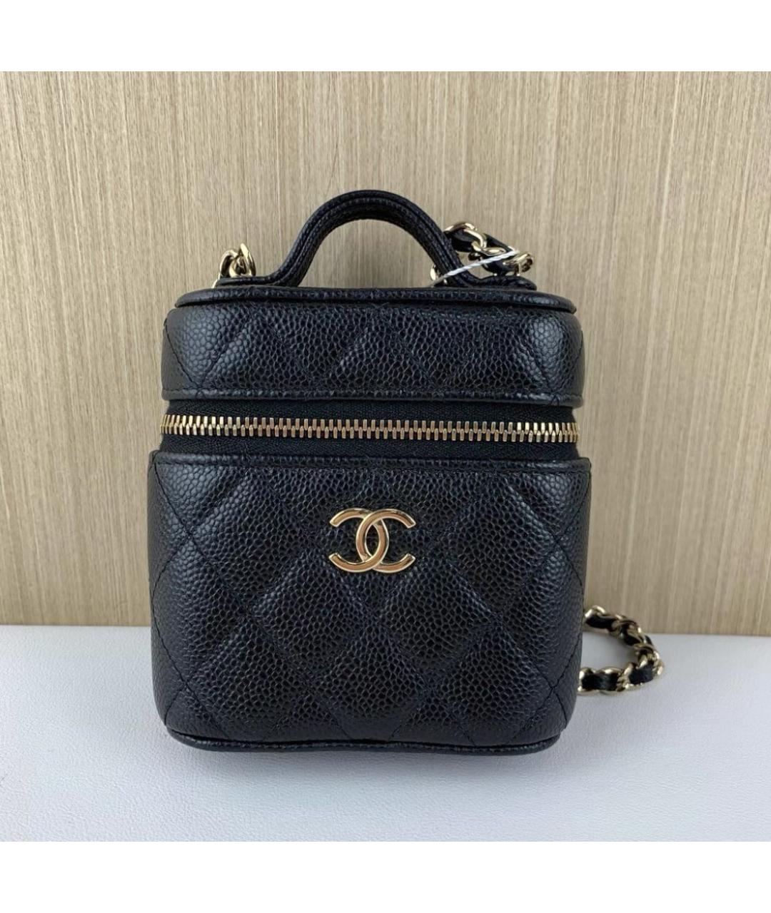 CHANEL Черная кожаная сумка через плечо, фото 3