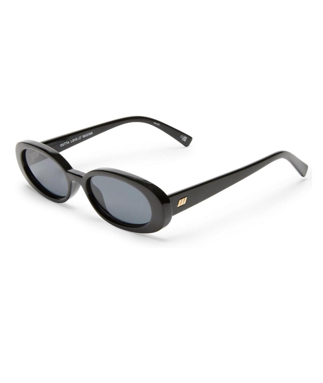 LE SPECS Черные пластиковые солнцезащитные очки, фото 2