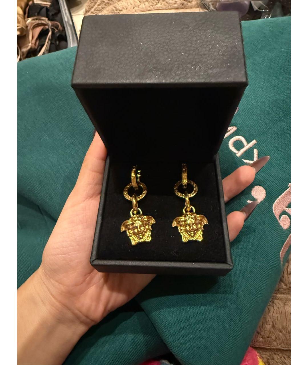 VERSACE Золотые серьги, фото 5