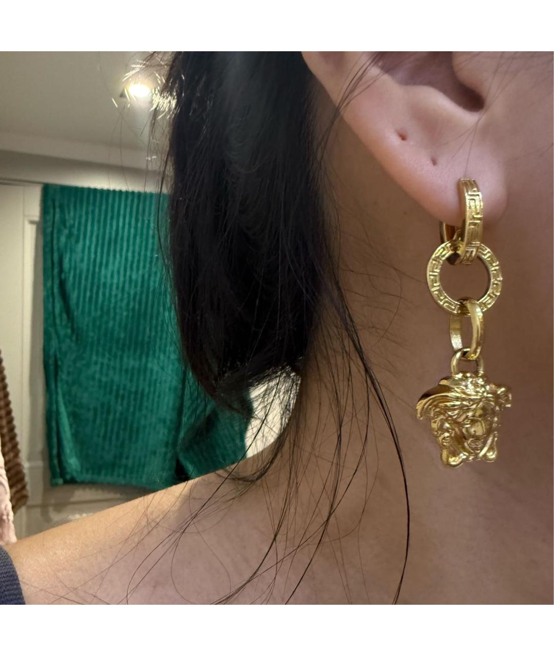 VERSACE Золотые серьги, фото 4