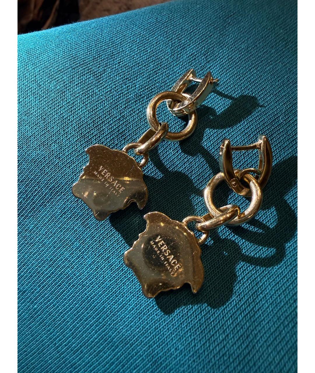 VERSACE Золотые серьги, фото 2