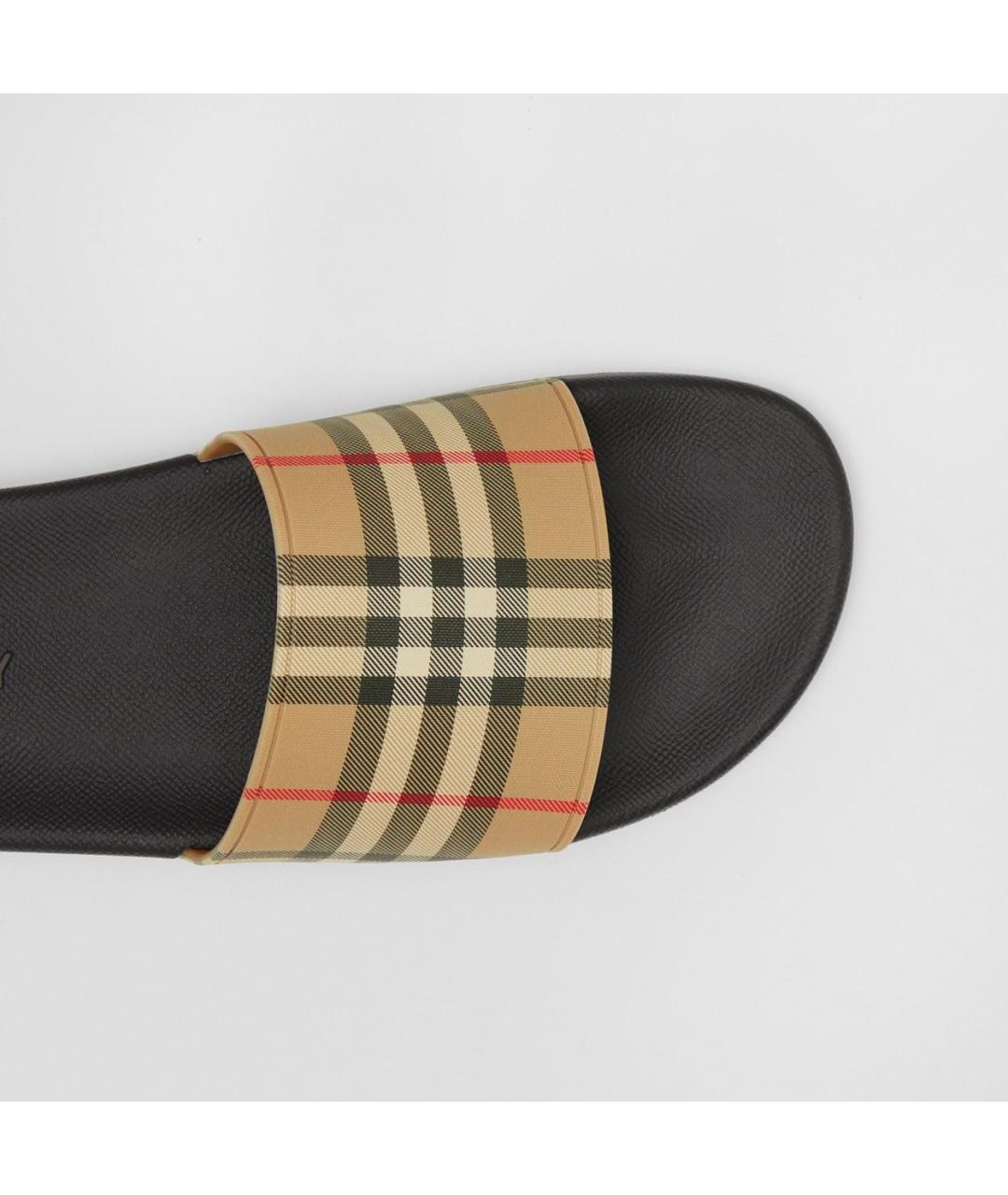 BURBERRY Мульти резиновые шлепанцы, фото 2
