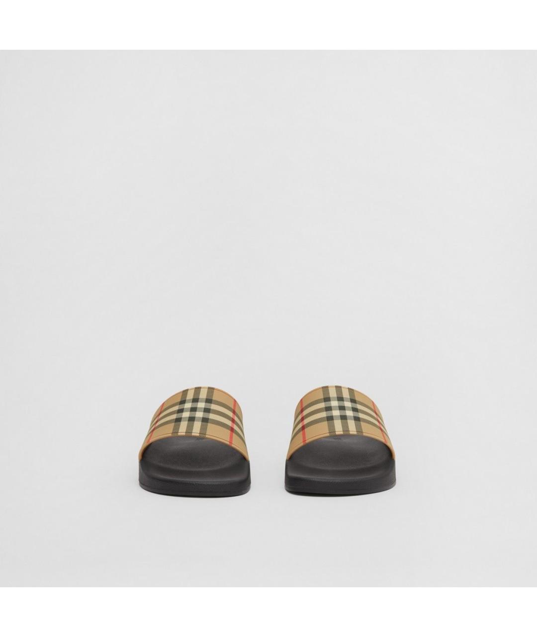 BURBERRY Мульти резиновые шлепанцы, фото 3