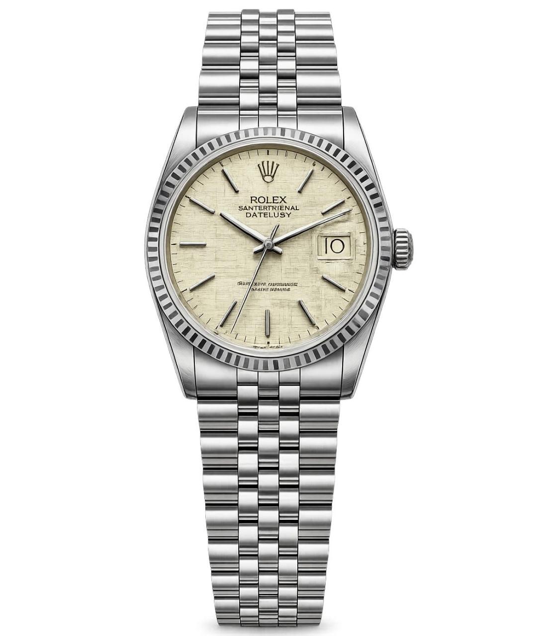 ROLEX Серебряные металлические часы, фото 1