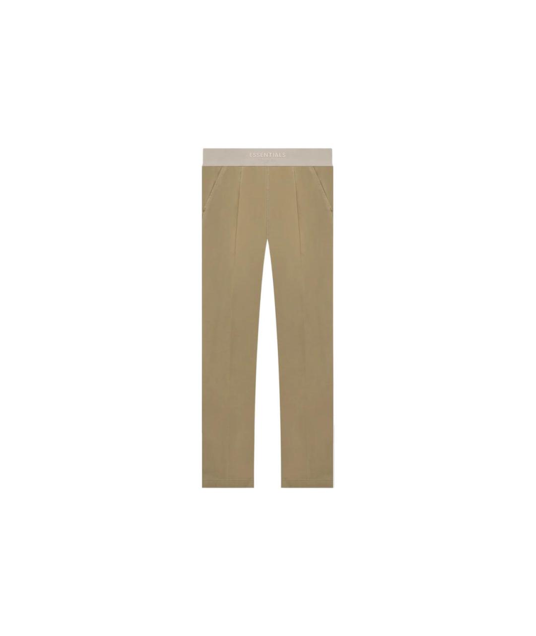 FEAR OF GOD ESSENTIALS Коричневые прямые брюки, фото 3