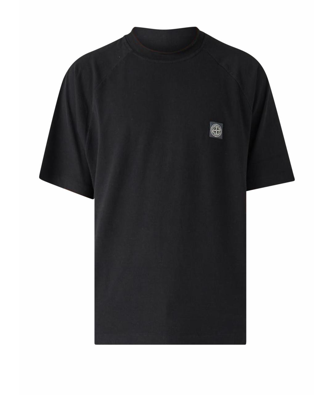 STONE ISLAND Черная футболка, фото 1