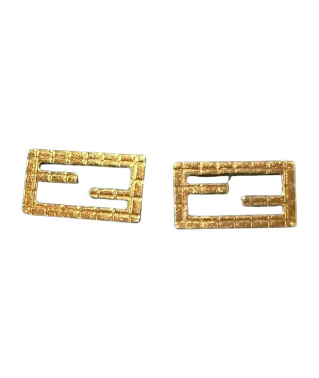 FENDI Золотые серьги, фото 1