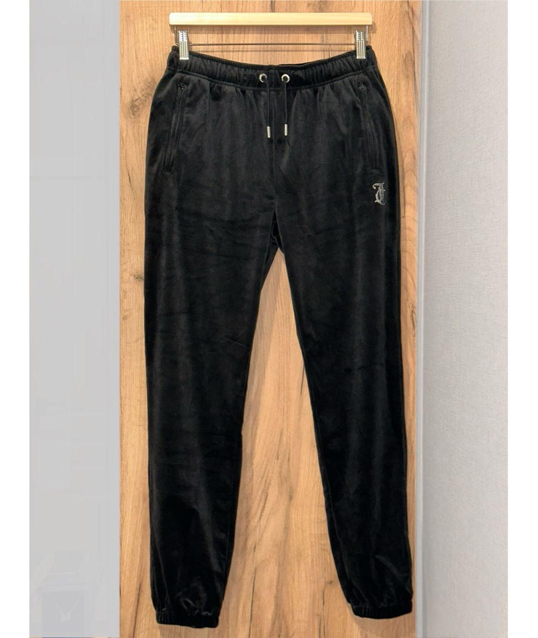 JUICY COUTURE Черный велюровый костюм с брюками, фото 6