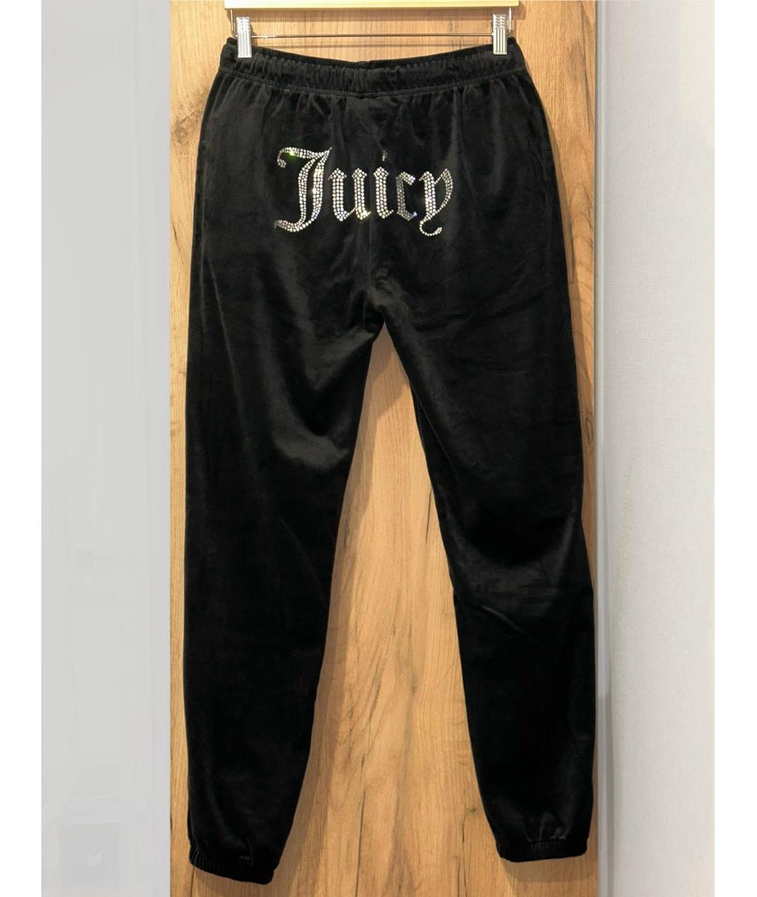 JUICY COUTURE Черный велюровый костюм с брюками, фото 5