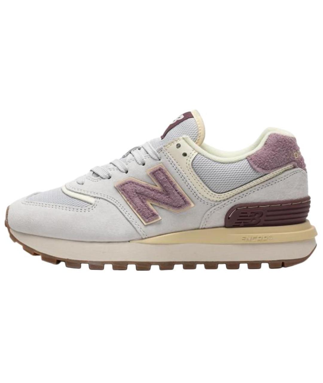 NEW BALANCE Серые замшевые кроссовки, фото 2