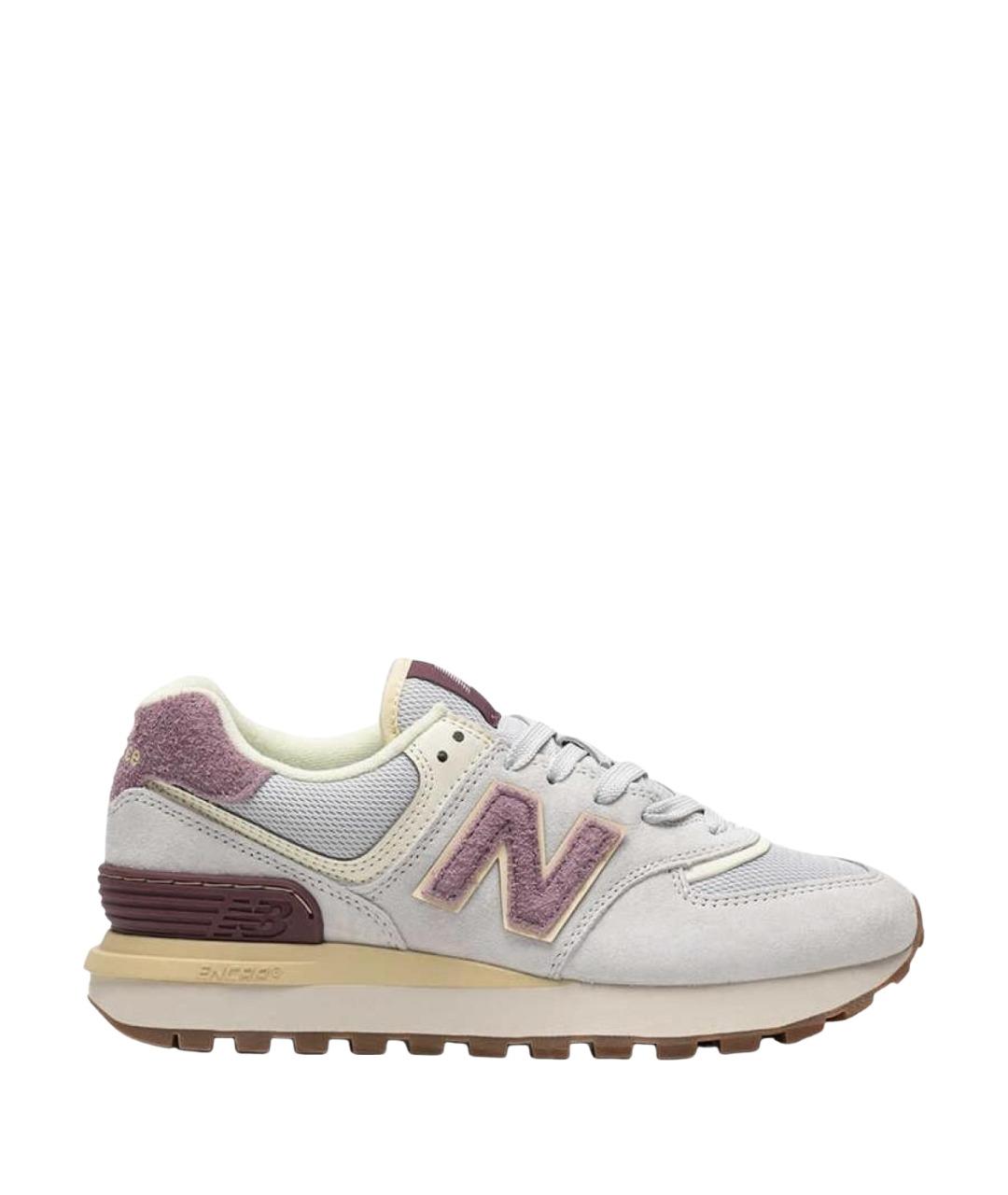 NEW BALANCE Серые замшевые кроссовки, фото 1