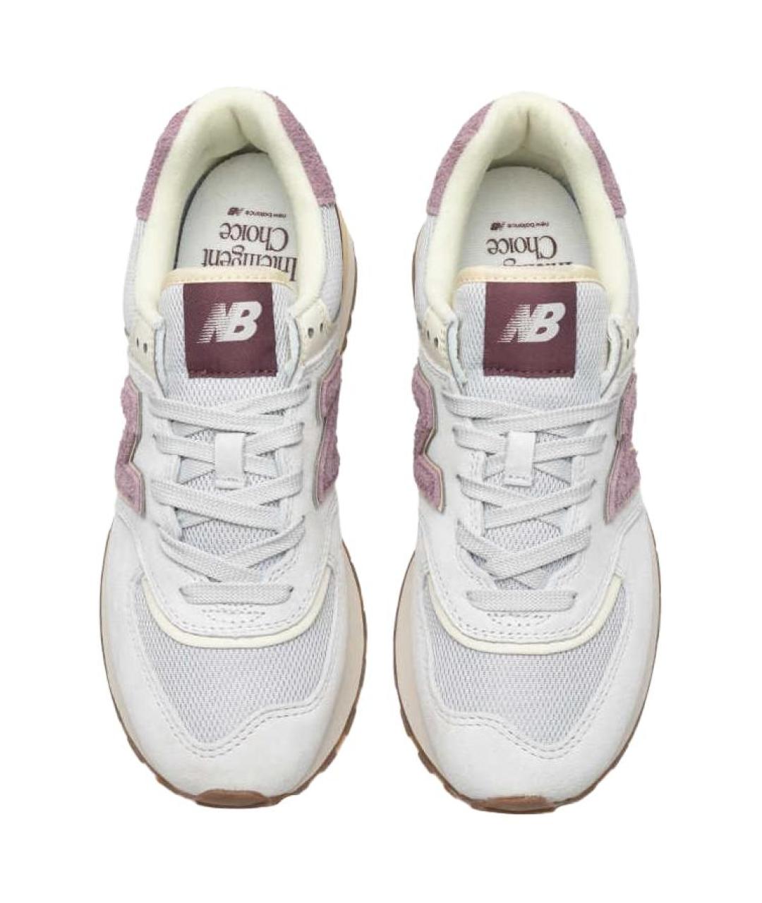 NEW BALANCE Серые замшевые кроссовки, фото 4
