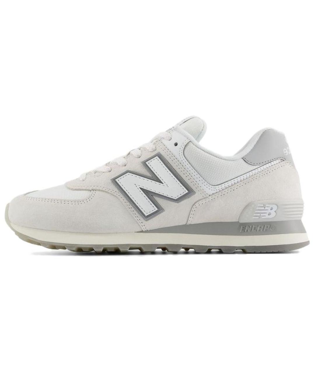 NEW BALANCE Серые замшевые низкие кроссовки / кеды, фото 2