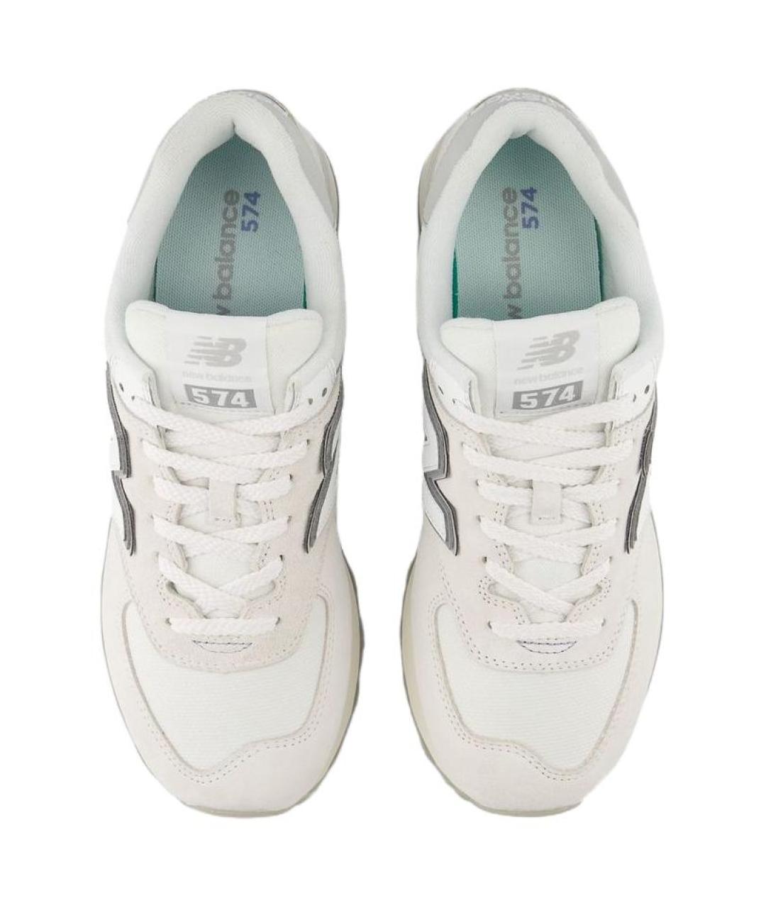 NEW BALANCE Серые замшевые низкие кроссовки / кеды, фото 3