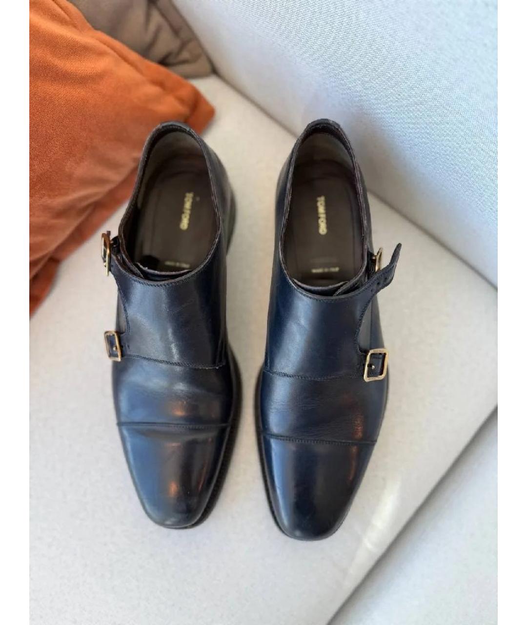 TOM FORD Черные кожаные лоферы, фото 2