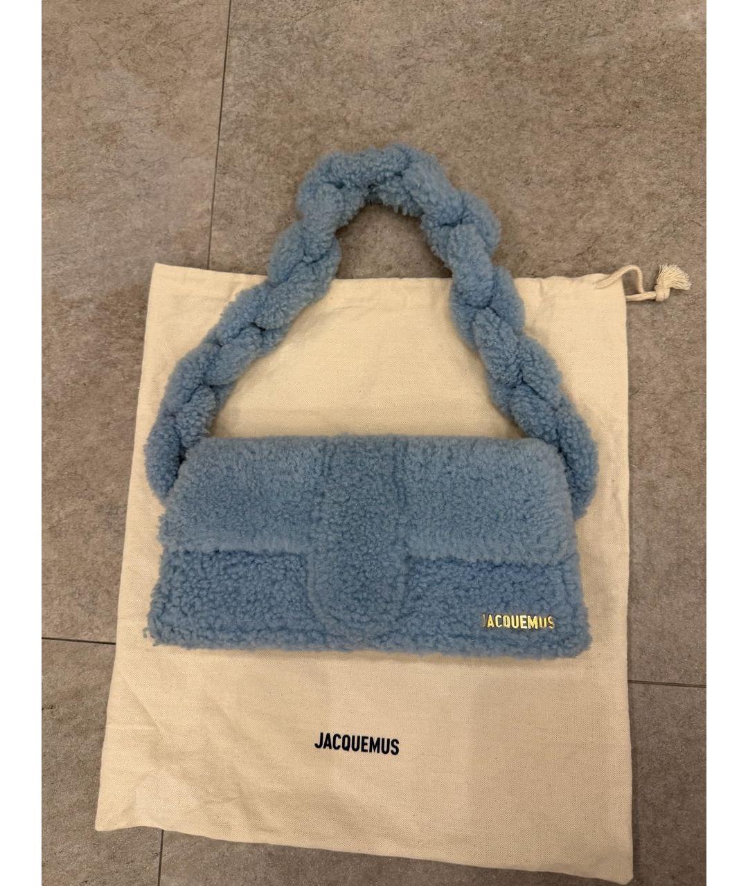 JACQUEMUS Голубая сумка через плечо, фото 6